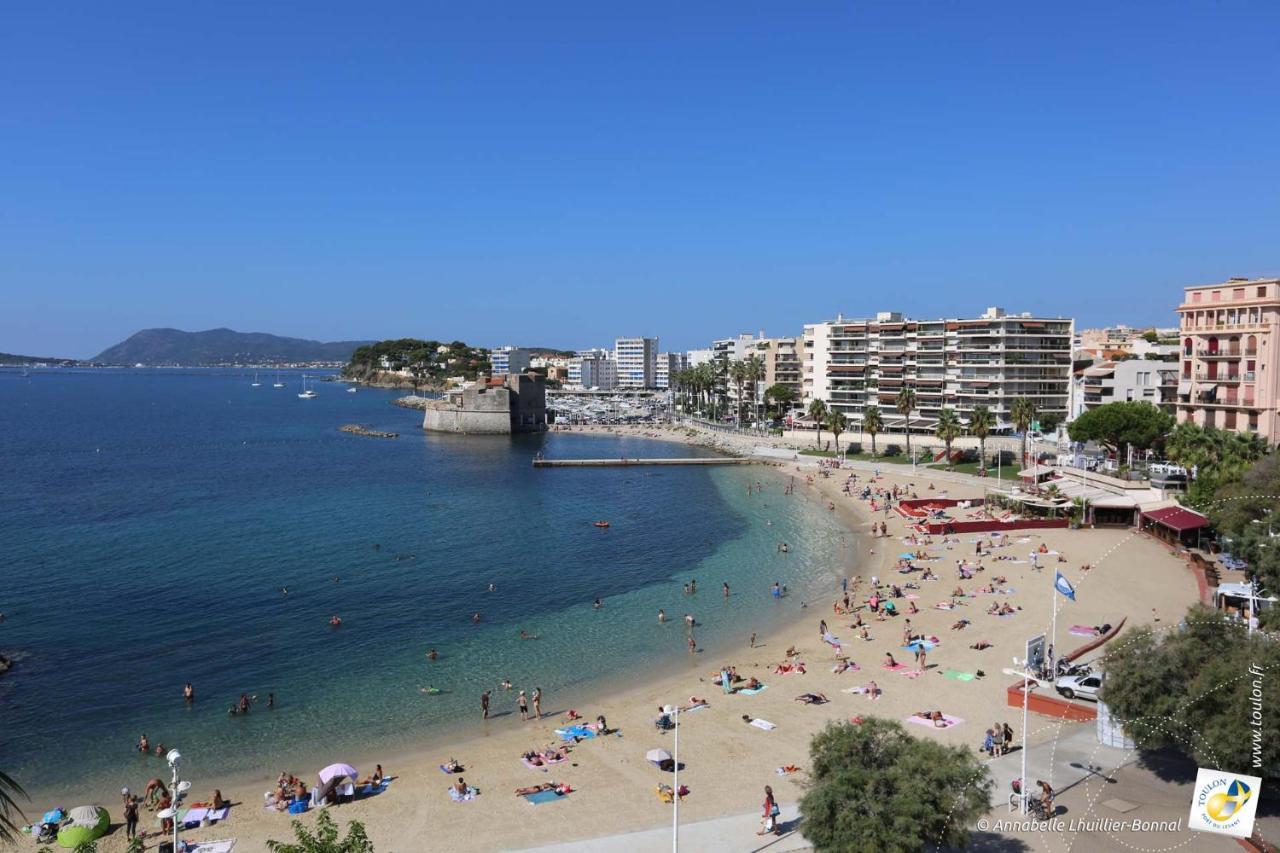 Bel Appartement T3 Mourillon A 5 Min Des Plages - Vue Mer Toulon Eksteriør billede